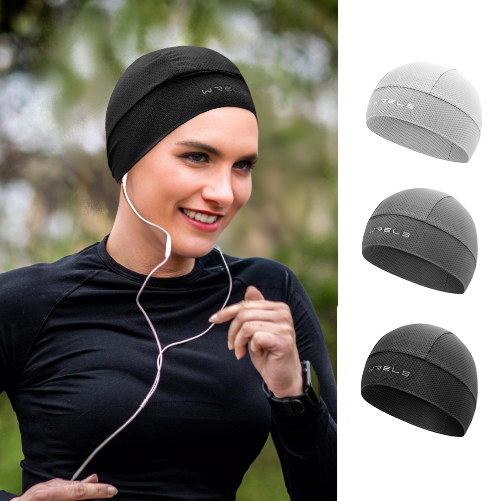 Skull Cap Helmet Liner - WRELS Quick-drying Sunscreen Cycling Beanie Bicycle