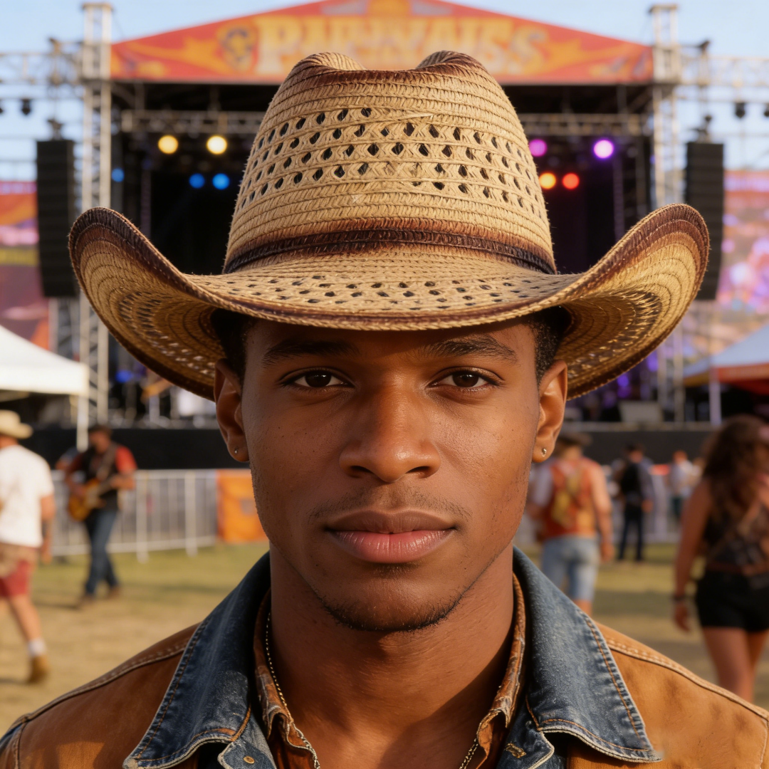 1PC Straw Western Cowboy Hat H - Cowboy Hat Straw incelemesi ve fiyatı