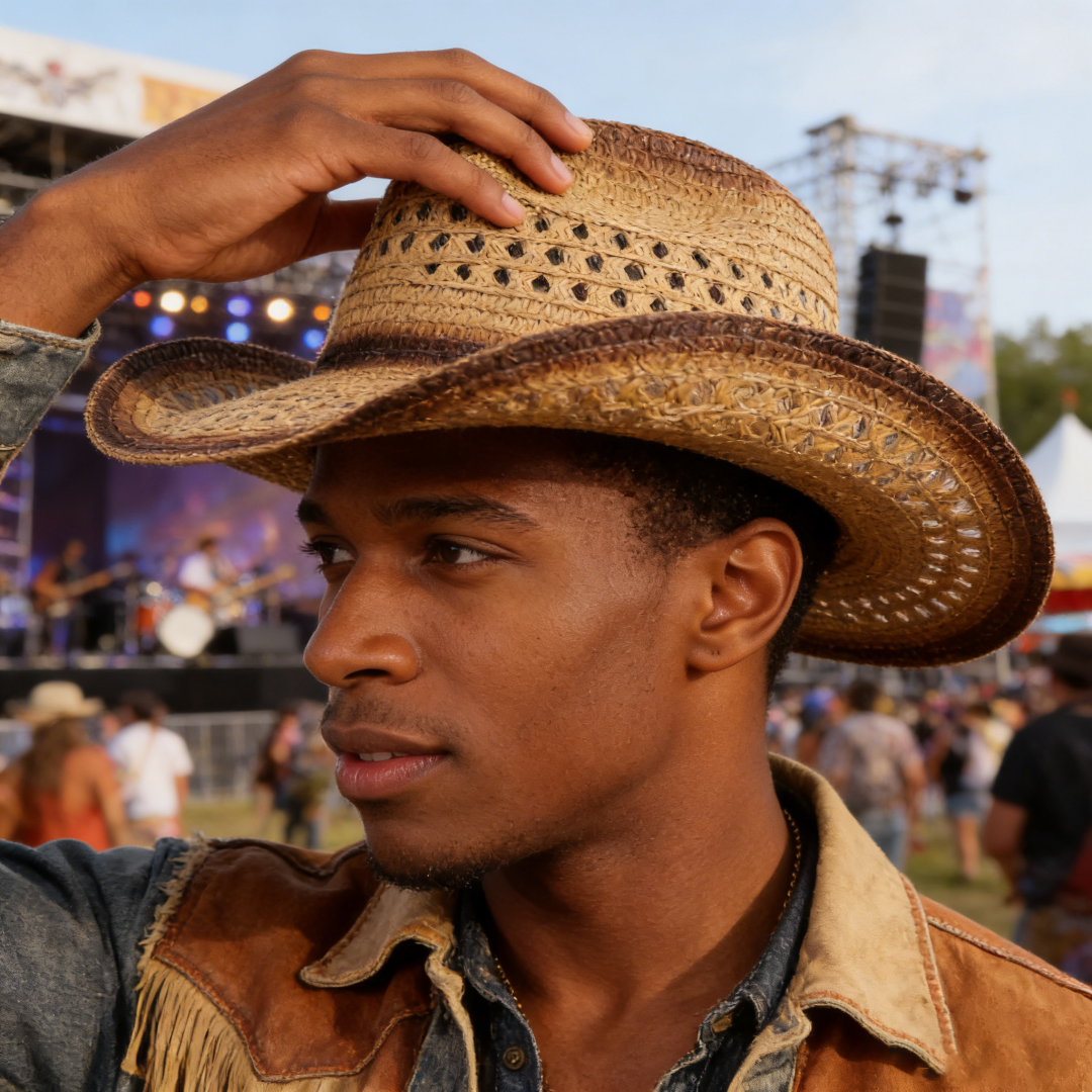 1PC Straw Western Cowboy Hat H - Cowboy Hat Straw incelemesi ve fiyatı