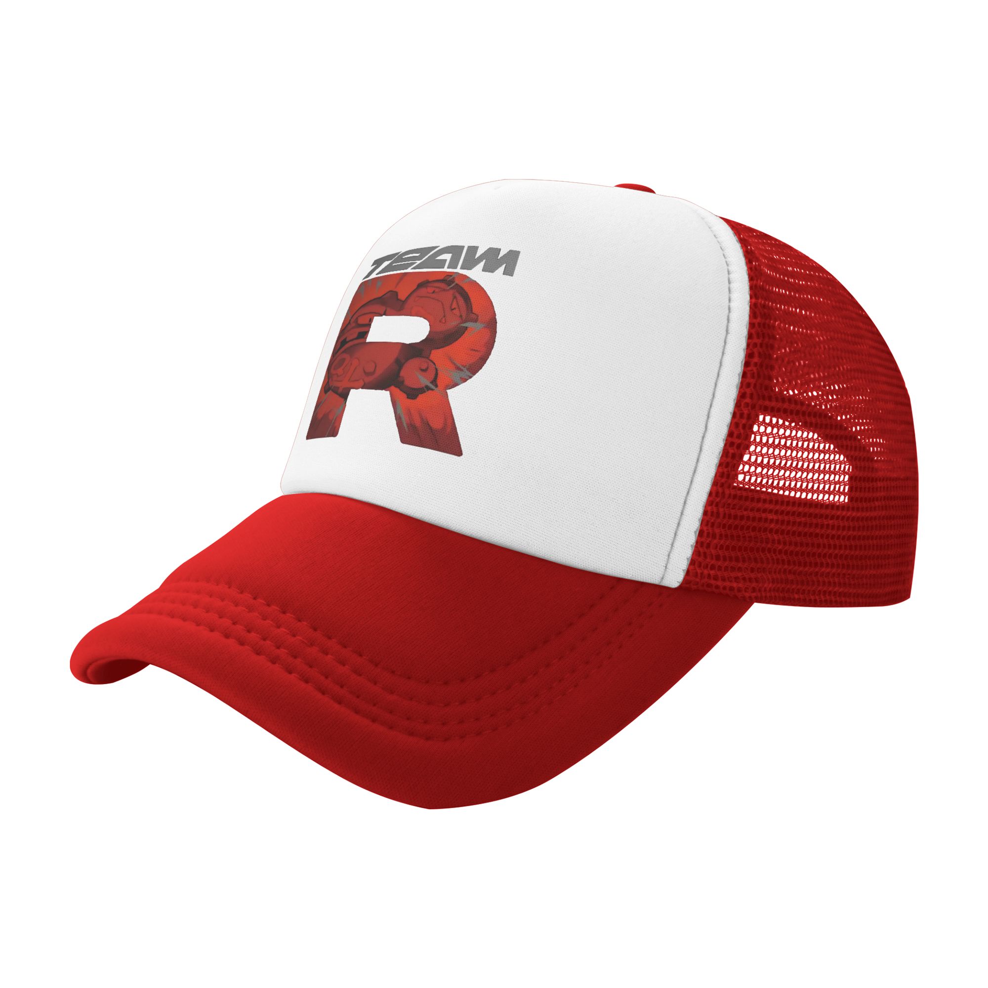 team rocket logo letter R POKE - Trucker Cap Mesh incelemesi ve fiyatı