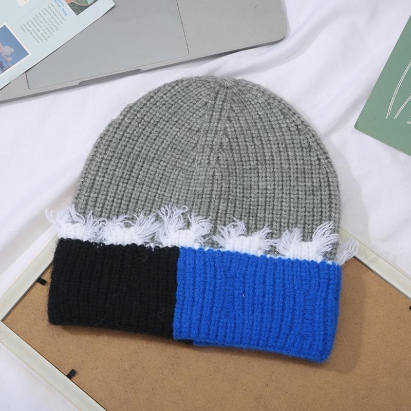 Korean Version Color Matching  - Beanie Cuffed Knit incelemesi ve fiyatı