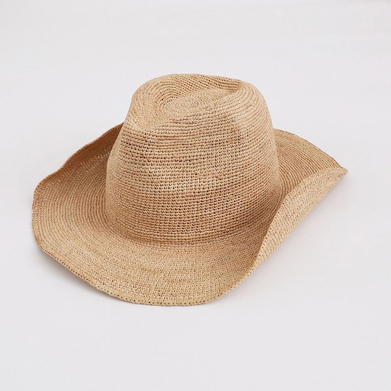 Natural Raffia Straw Hat For W - Cowboy Hat Straw incelemesi ve fiyatı