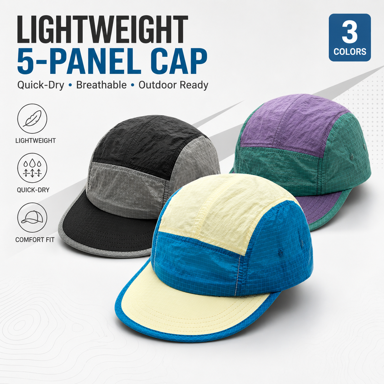 Unisex 5 Panel Camp Cap Ripsto - Corduroy Cap 5 Panel incelemesi ve fiyatı