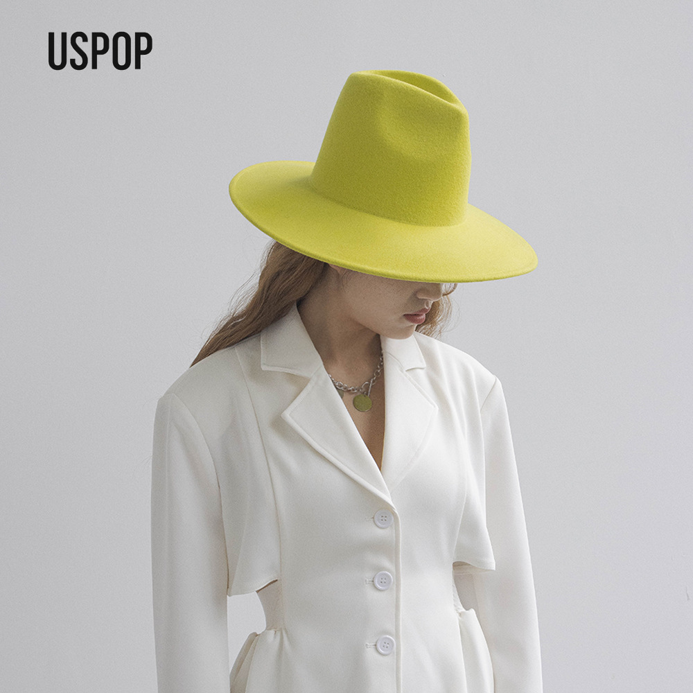 USPOP Autumn Winter Fashion Pl - Fedora Hat Wool incelemesi ve fiyatı