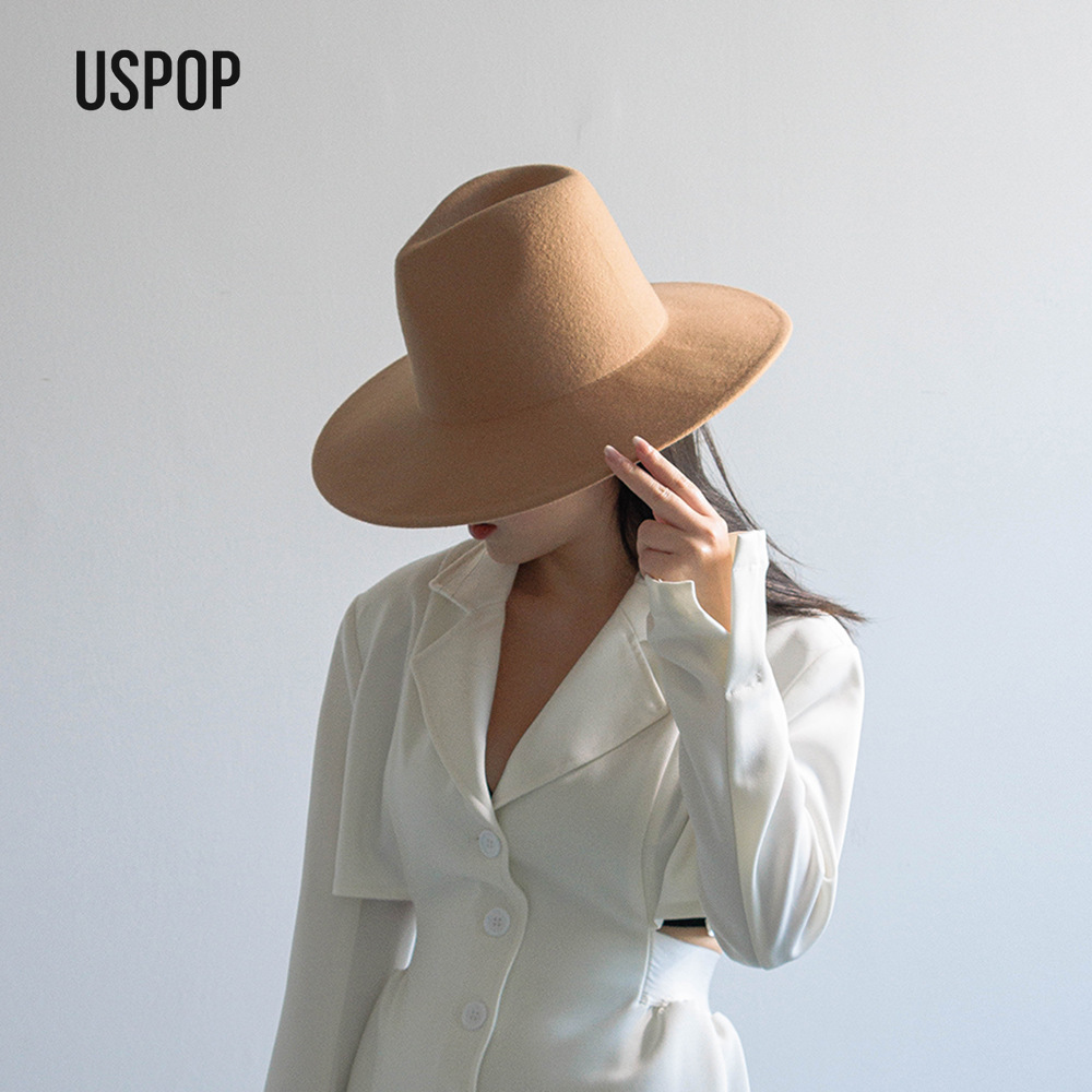 USPOP Autumn Winter Fashion Pl - Fedora Hat Wool incelemesi ve fiyatı