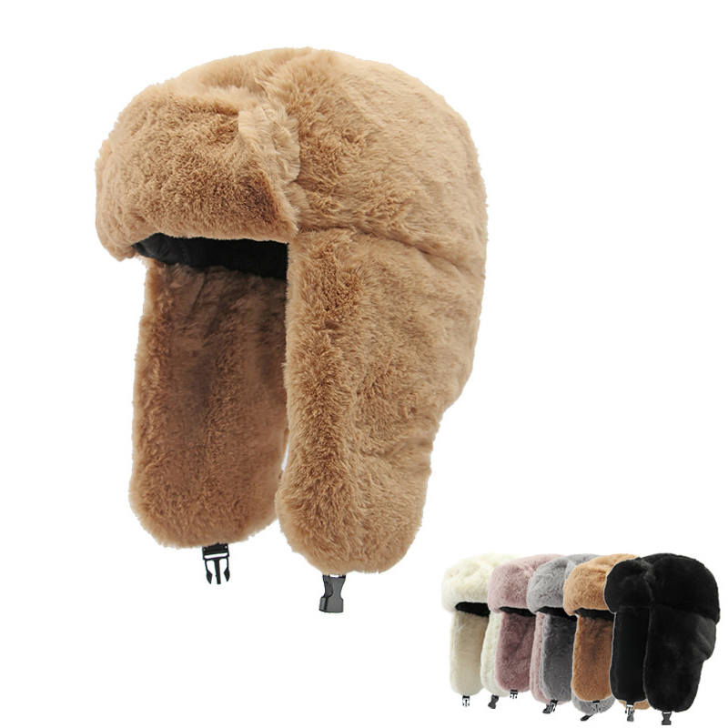 Men and Women's Thick Plush Bo - Trapper Hat Ear Flap incelemesi ve fiyatı