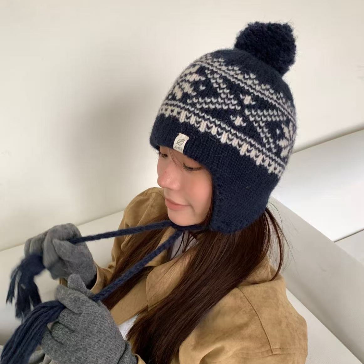 Winter Fair Isle Vintage Trapp - Trapper Hat Ear Flap incelemesi ve fiyatı