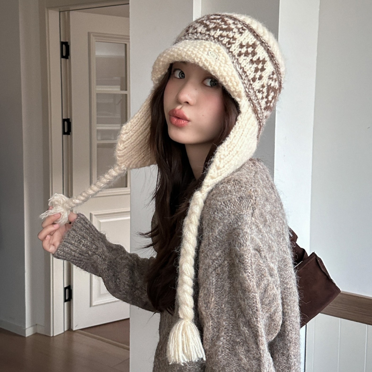 Winter Fair Isle Vintage Trapp - Trapper Hat Ear Flap incelemesi ve fiyatı