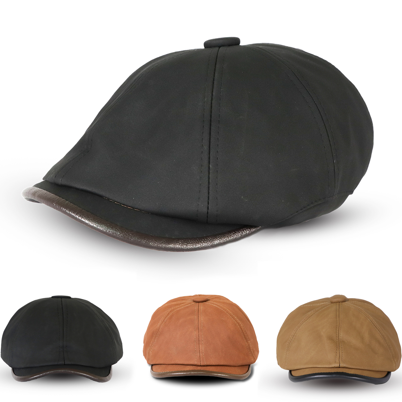 Men's Octagonal Newsboy Hat Wa - Newsboy Cap Ivy incelemesi ve fiyatı