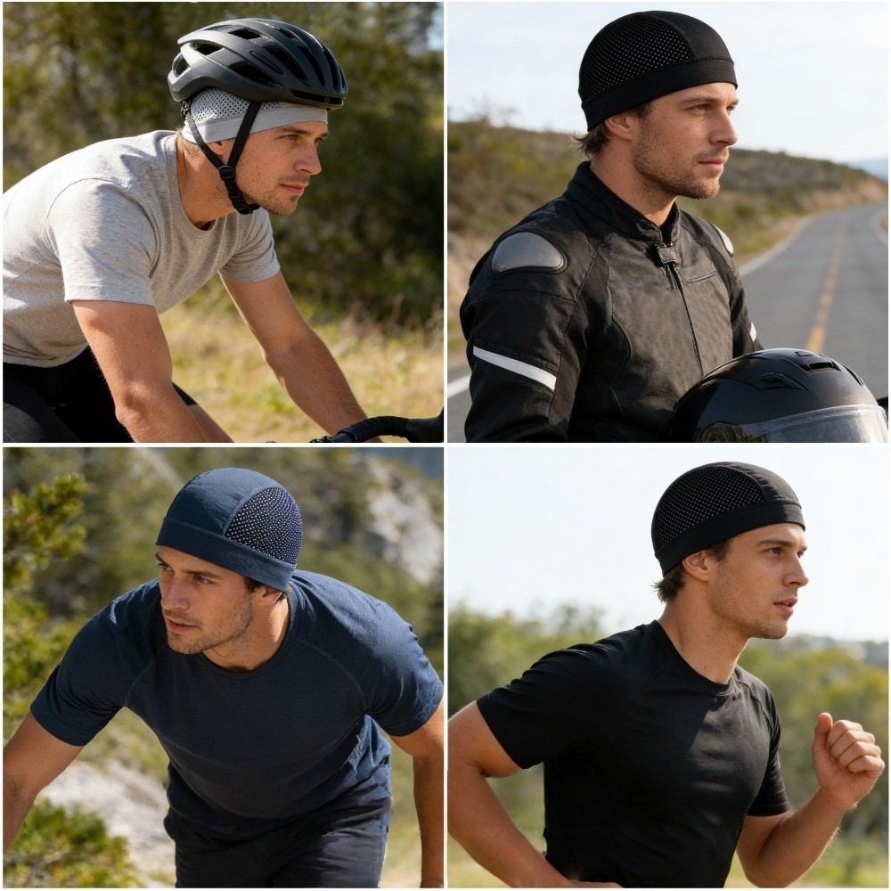 Casual Thin Mesh Skull Beanie  - Skull Cap Helmet Liner incelemesi ve fiyatı