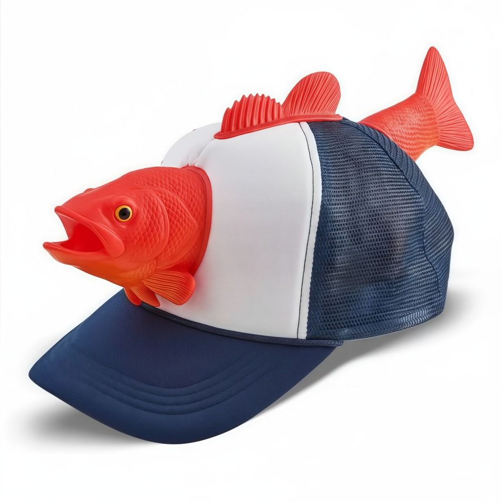 Funny 3D Fish Animal Trucker H - Trucker Cap Mesh incelemesi ve fiyatı