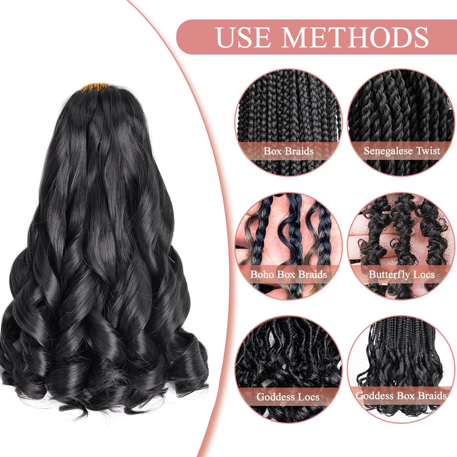 French Curly Braiding Hair 12/ - Beret French Wool incelemesi ve fiyatı
