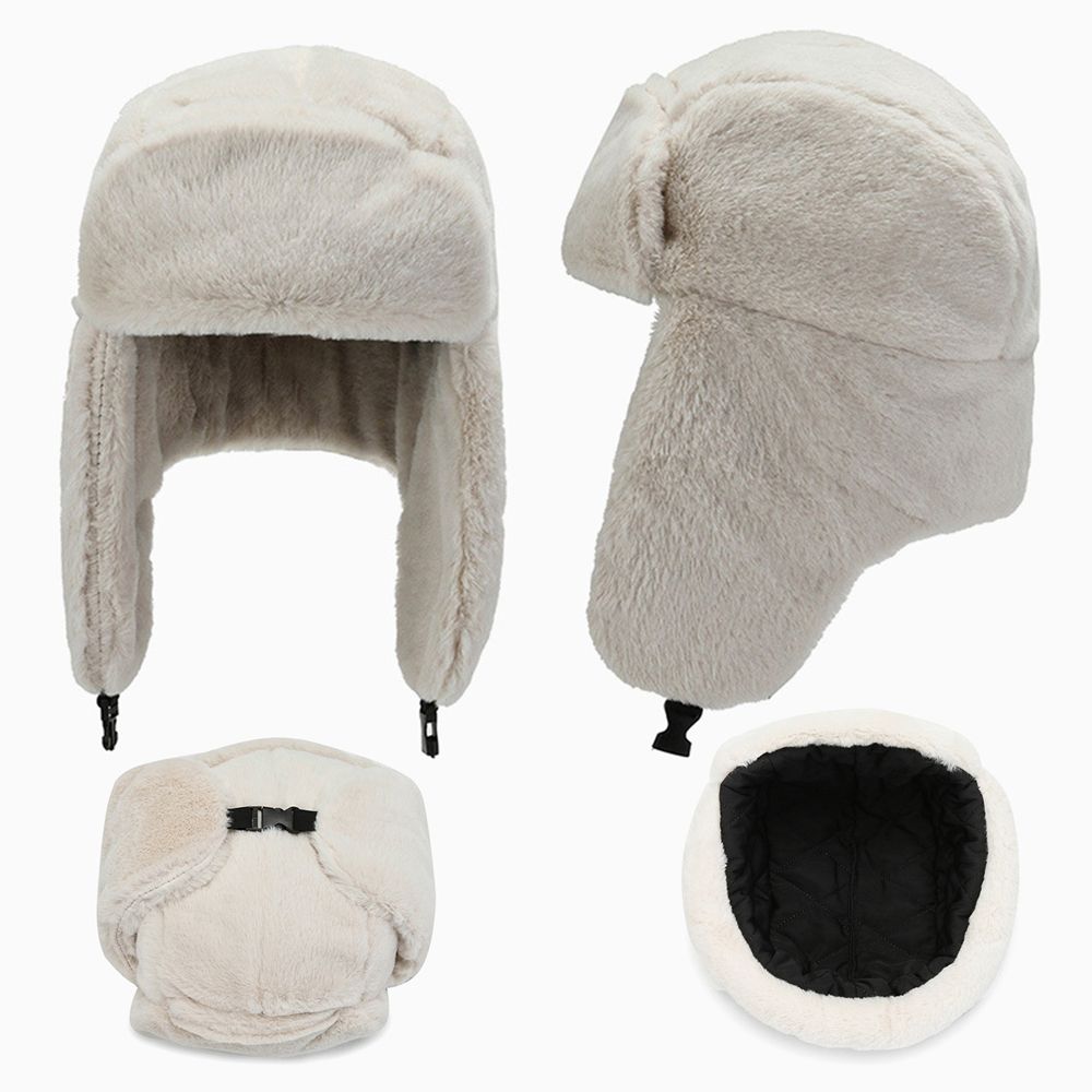 Men Women Thick Plush Bomber H - Trapper Hat Ear Flap incelemesi ve fiyatı