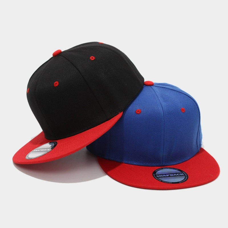 Two-Tone Color-Blocking Hip-Ho - Snapback Hat Flat incelemesi ve fiyatı