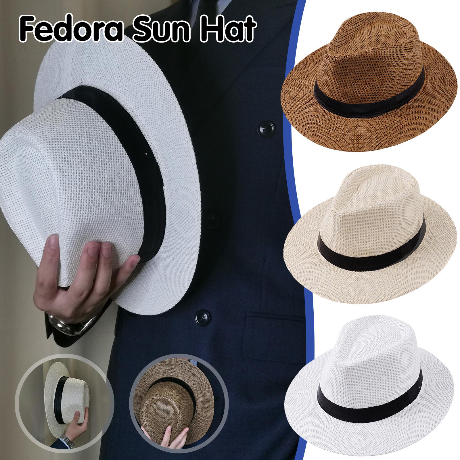 Men Summer Panama Straw Hat Na - Cowboy Hat Straw incelemesi ve fiyatı