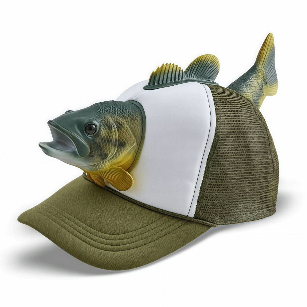 Funny 3D Fish Animal Trucker H - Trucker Cap Mesh incelemesi ve fiyatı