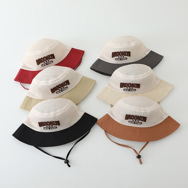Letter Embroidered Baby Sun Ha - Bucket Hat Cotton incelemesi ve fiyatı