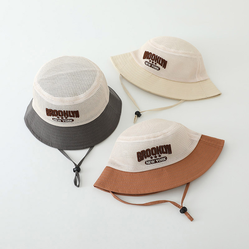 Letter Embroidered Baby Sun Ha - Bucket Hat Cotton incelemesi ve fiyatı