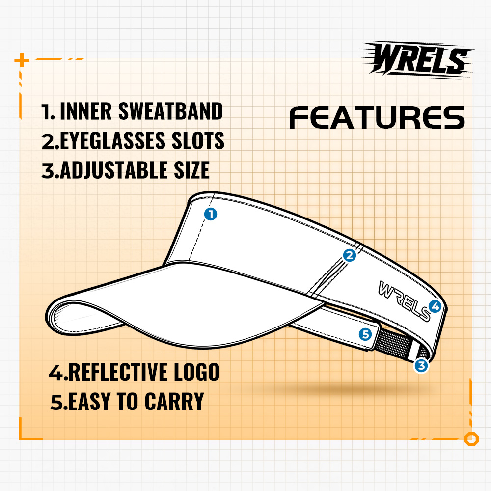 WRELS Sport Sun Visor Hat Empt - Running Cap Lightweight incelemesi ve fiyatı