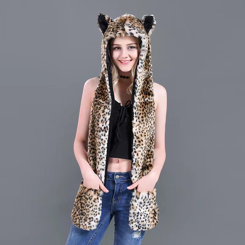 Men/Women Faux Fur Hood Animal - Winter Trapper Hat incelemesi ve fiyatı