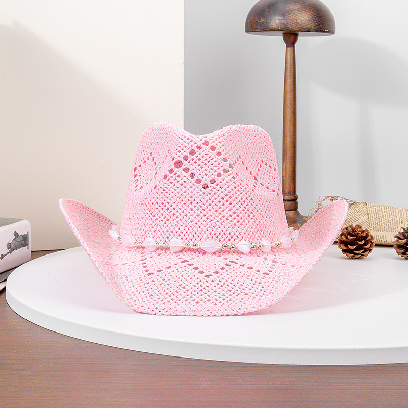 Women Cowboy Hat Unisex Hollow - Cowboy Hat Straw incelemesi ve fiyatı