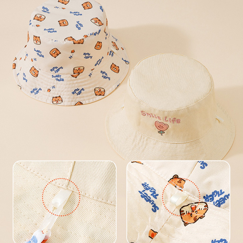 Letter Embroidered Baby Bucket - Bucket Hat Cotton incelemesi ve fiyatı