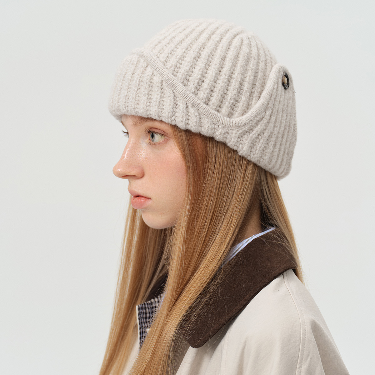 23% Wool Blend Solid Color Pil - Winter Trapper Hat incelemesi ve fiyatı