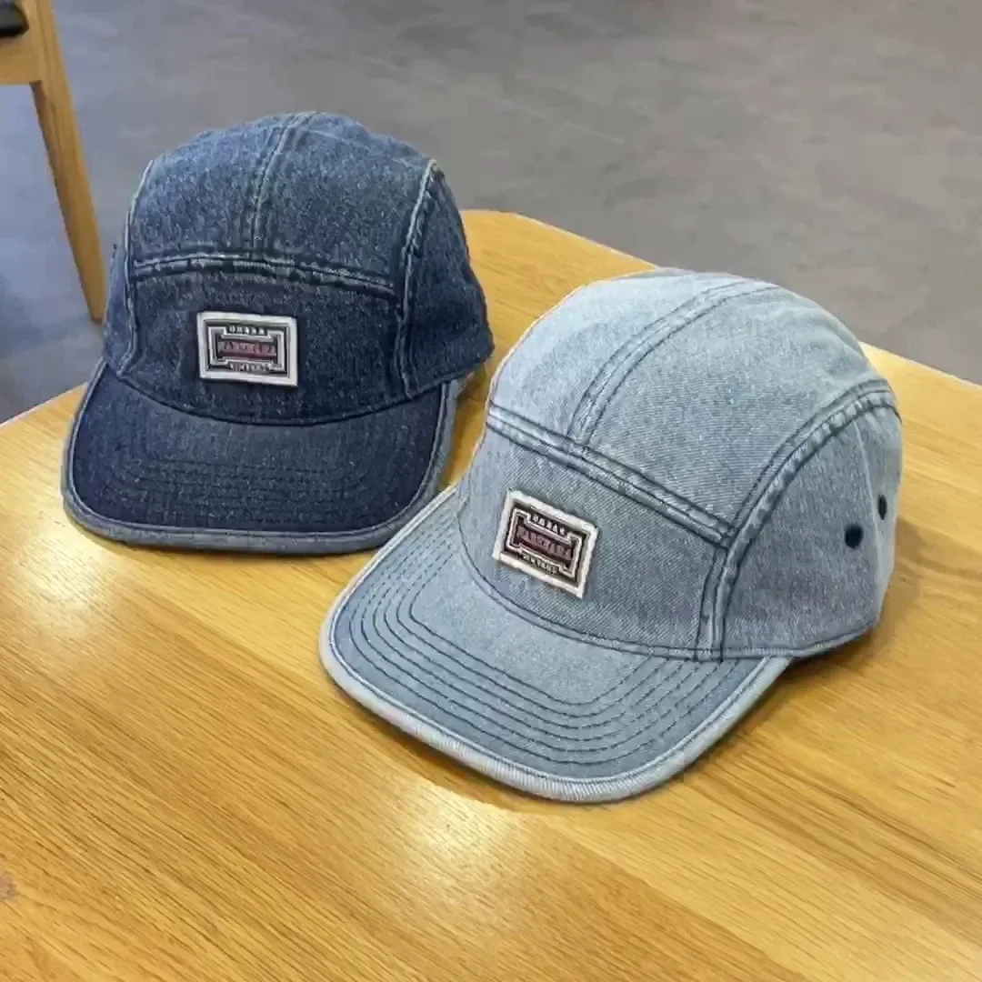 Vintage Flat Brim Denim Baseba - Corduroy Cap 5 Panel incelemesi ve fiyatı