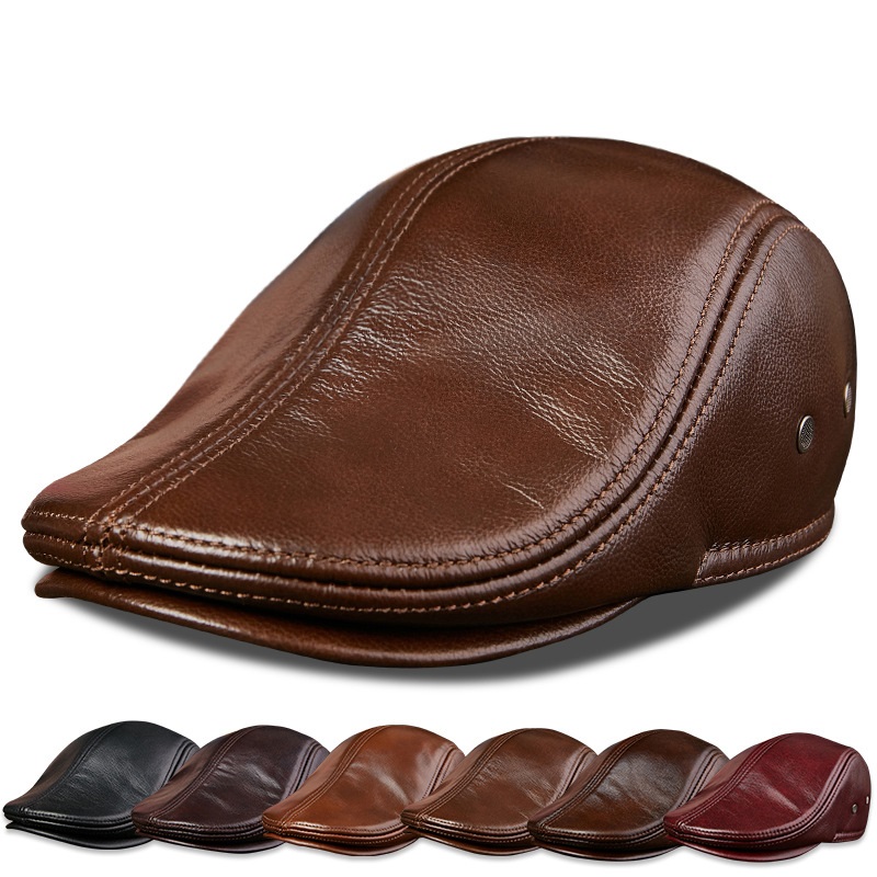 Genuine Cowhide Leather Men Be - Baseball Cap Structured incelemesi ve fiyatı