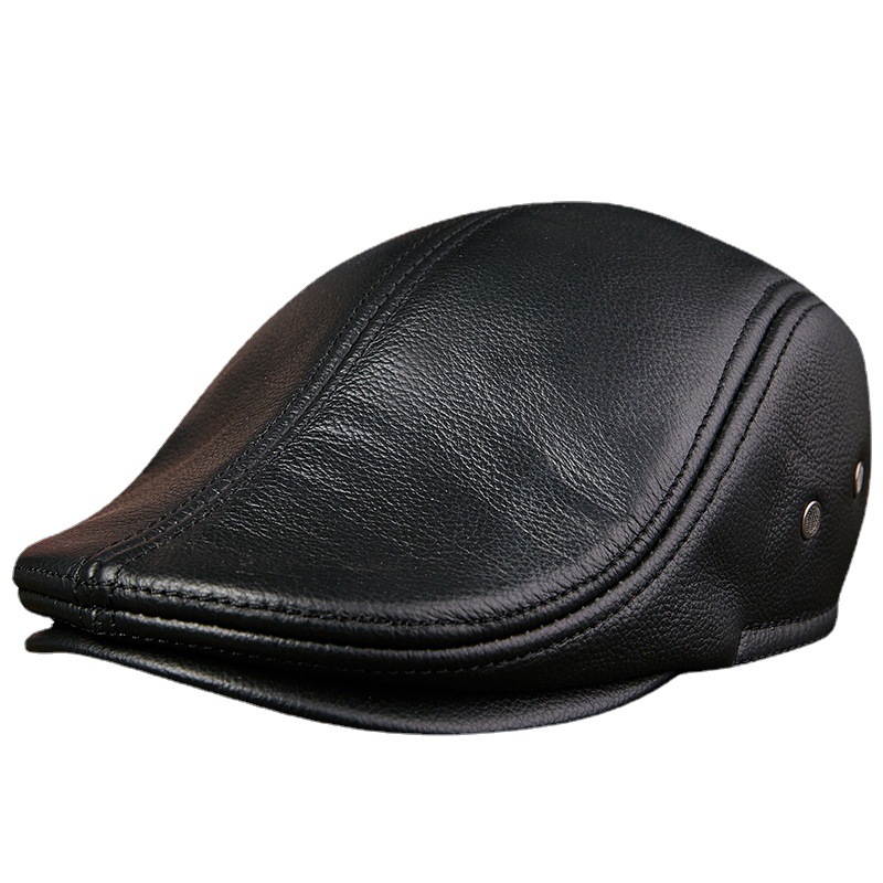 Genuine Cowhide Leather Men Be - Baseball Cap Structured incelemesi ve fiyatı