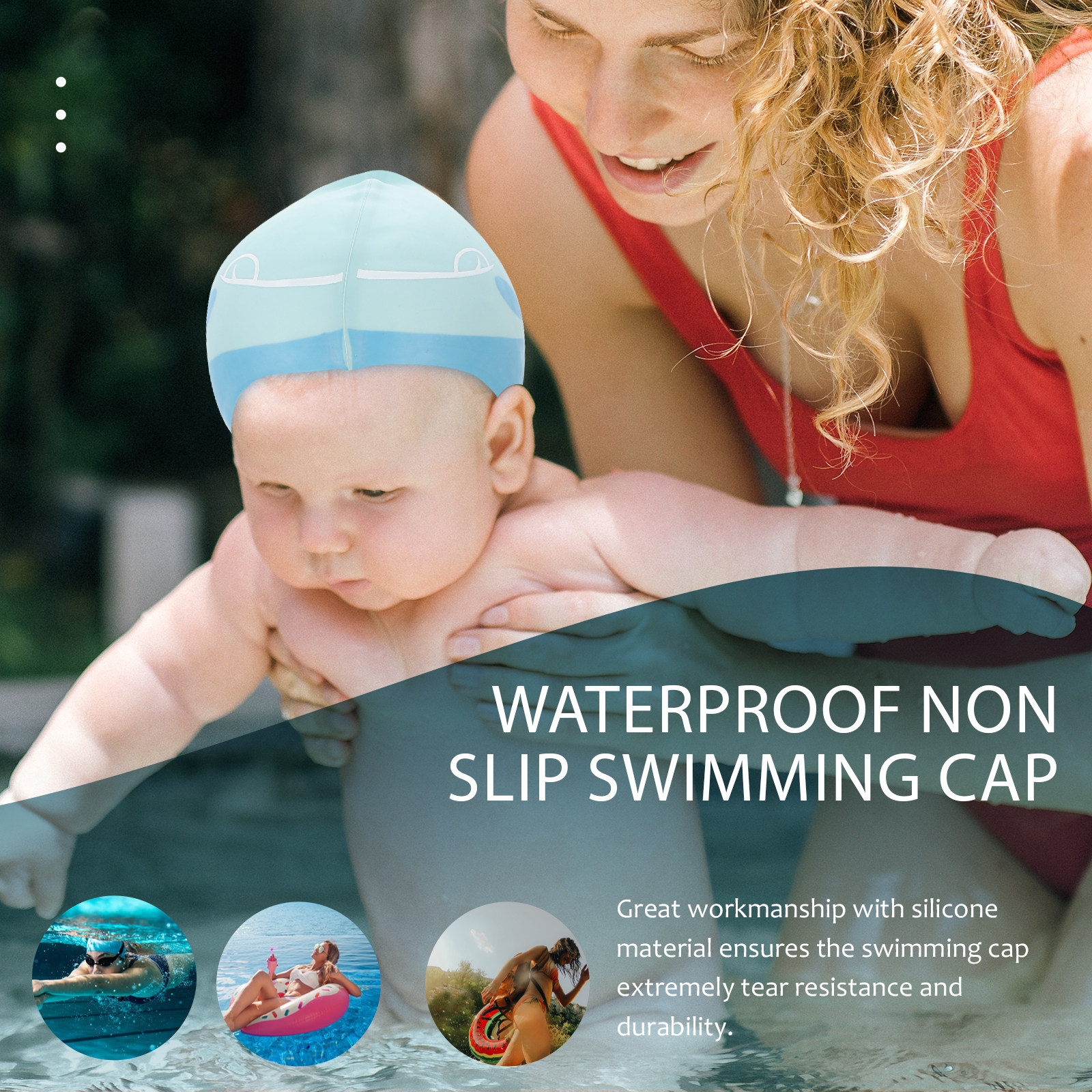Silicone Cartoon Swimming Hat  - Swim Hat Silicone incelemesi ve fiyatı
