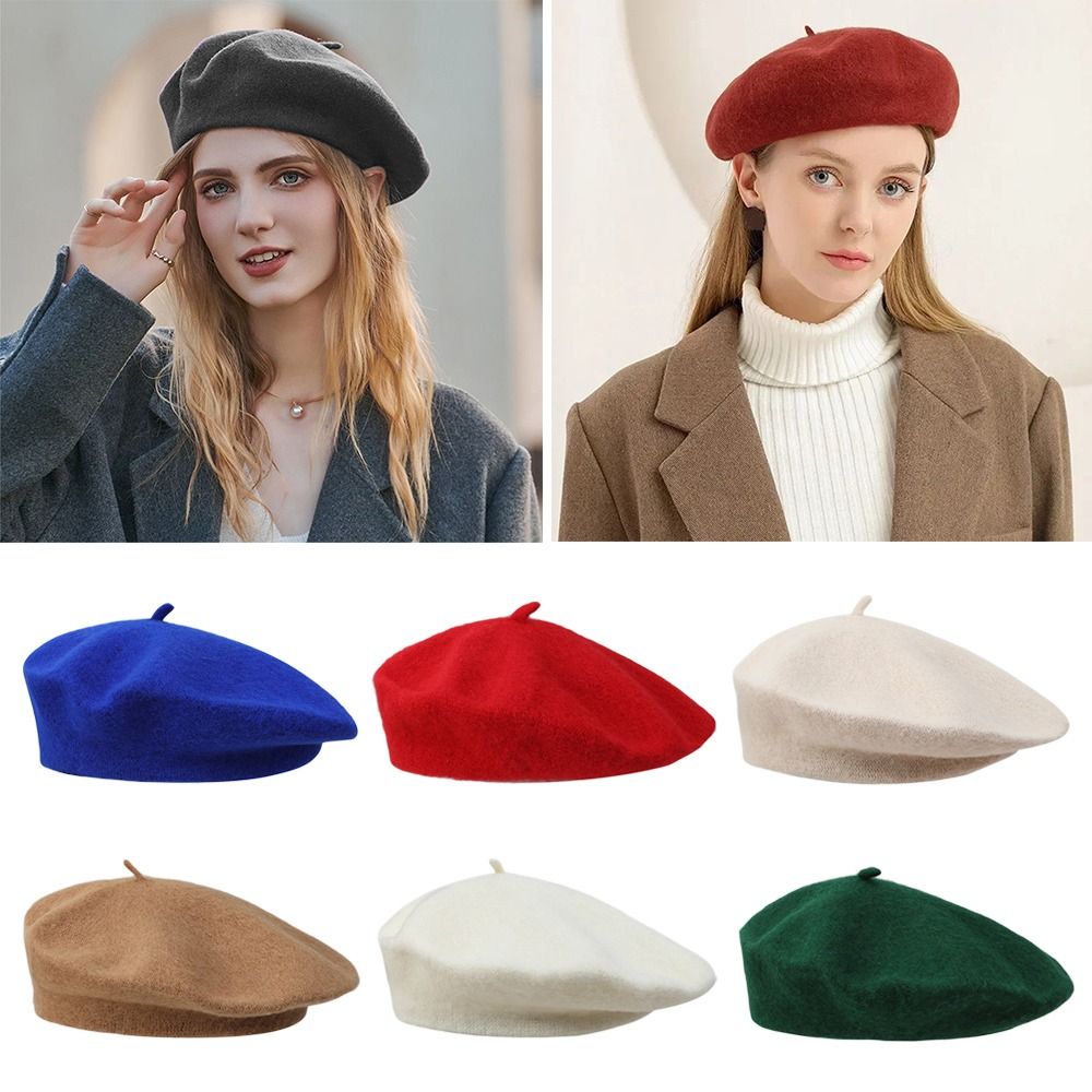 Fashion Warm Winter Wool Beret - Beret French Wool incelemesi ve fiyatı