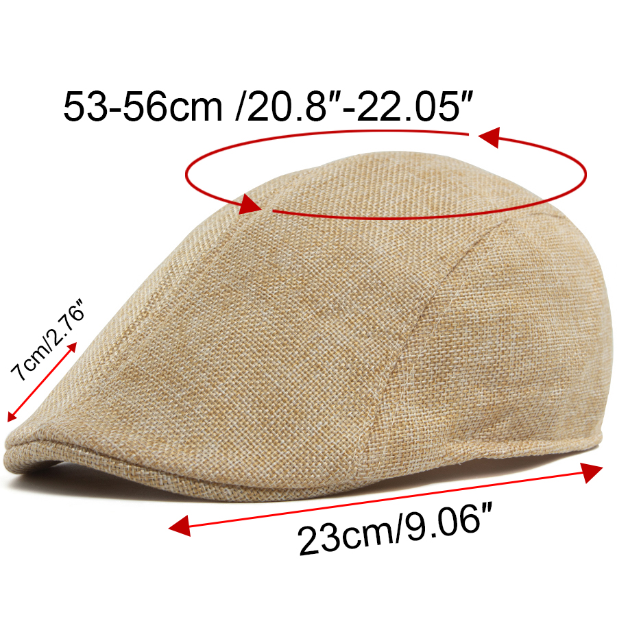 Men's Linen Flat Cap Spring Su - Newsboy Cap Ivy incelemesi ve fiyatı