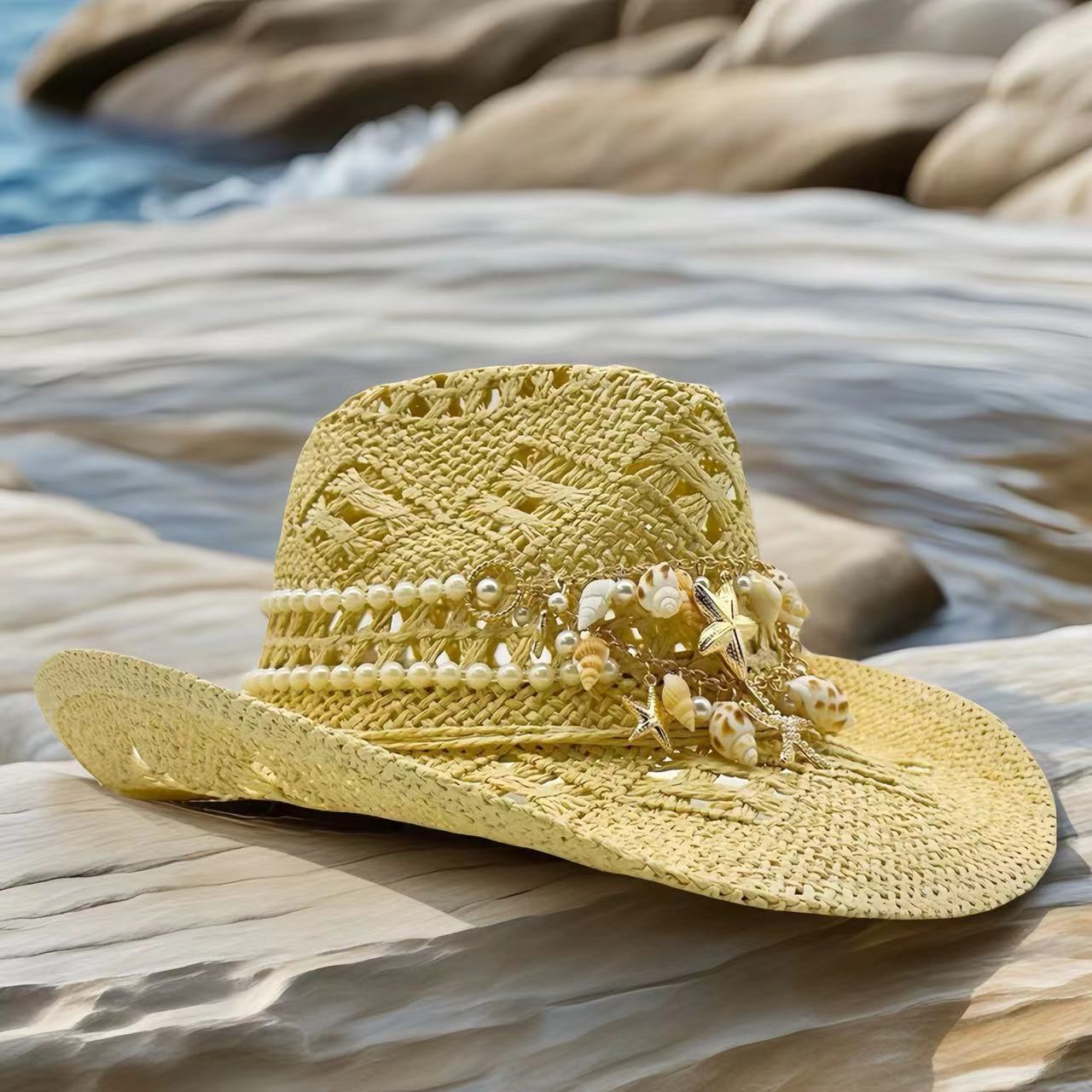 Rhinestone Cowboy Hat Straw Su - Cowboy Hat Straw incelemesi ve fiyatı