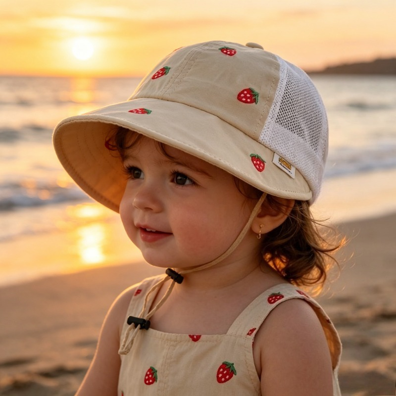 Baby Kids Summer Sun Hat 48-50 - Bucket Hat Cotton incelemesi ve fiyatı