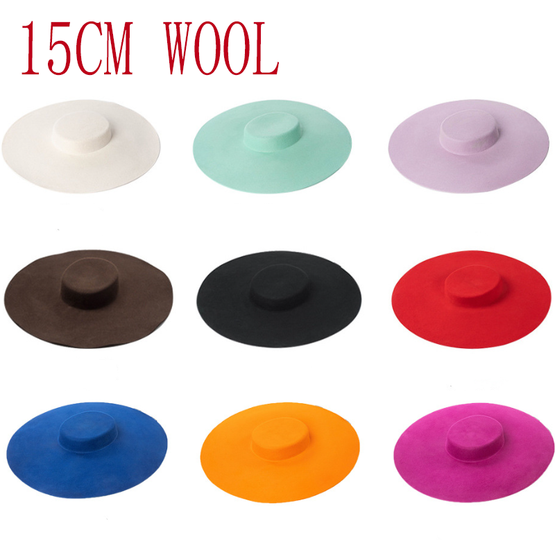 15cm WOOL wheat wide brim wool - Fedora Hat Wool incelemesi ve fiyatı