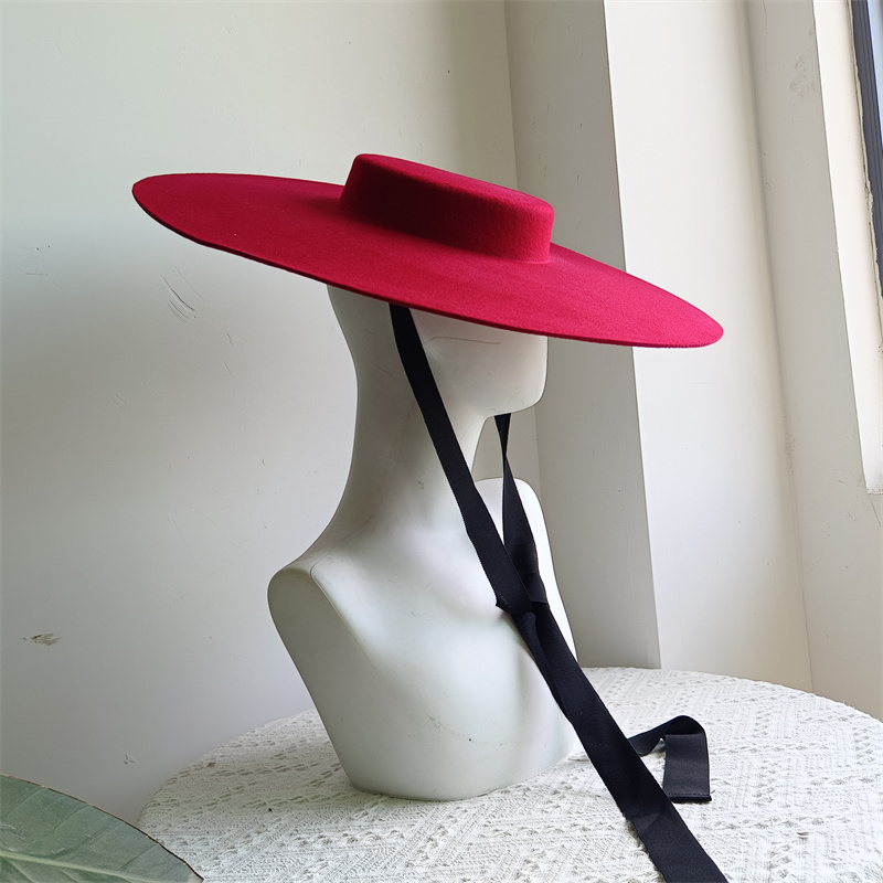 15cm WOOL wheat wide brim wool - Fedora Hat Wool incelemesi ve fiyatı