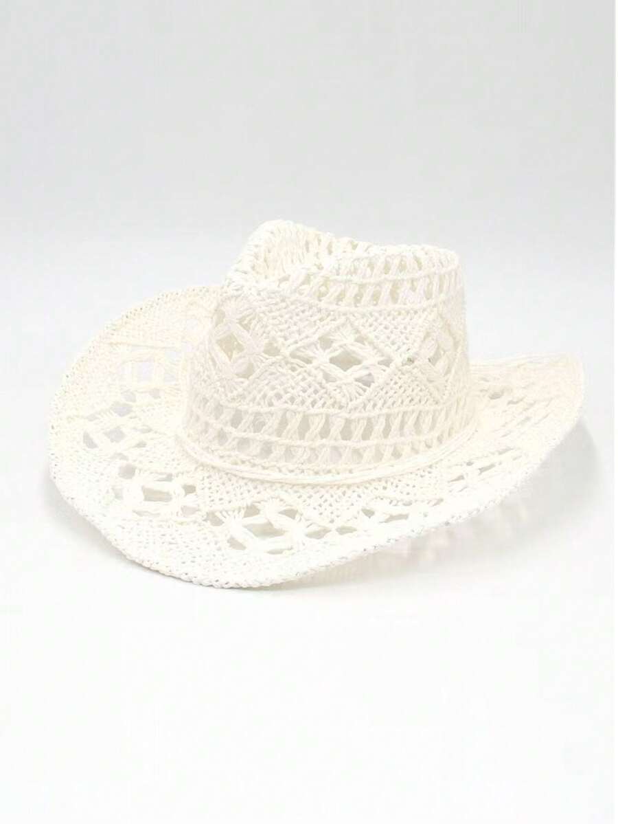 Unisex Straw Cowboy Hat With B - Cowboy Hat Straw incelemesi ve fiyatı