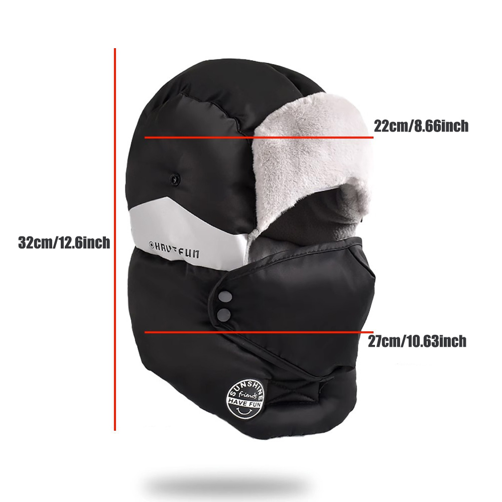 Mens Winter Ski Hat Thickened  - Winter Trapper Hat incelemesi ve fiyatı