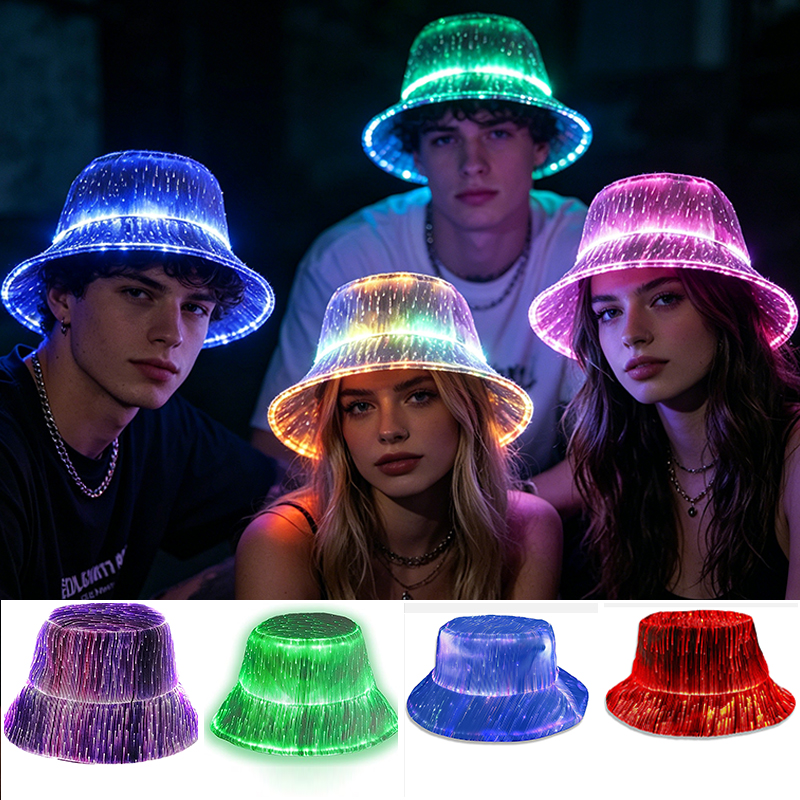 Cool Colorful Luminous Party H - Bucket Hat Cotton incelemesi ve fiyatı