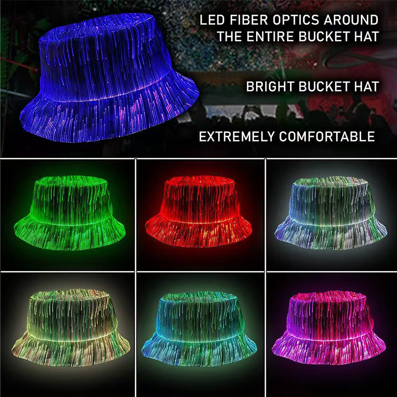 Cool Colorful Luminous Party H - Bucket Hat Cotton incelemesi ve fiyatı