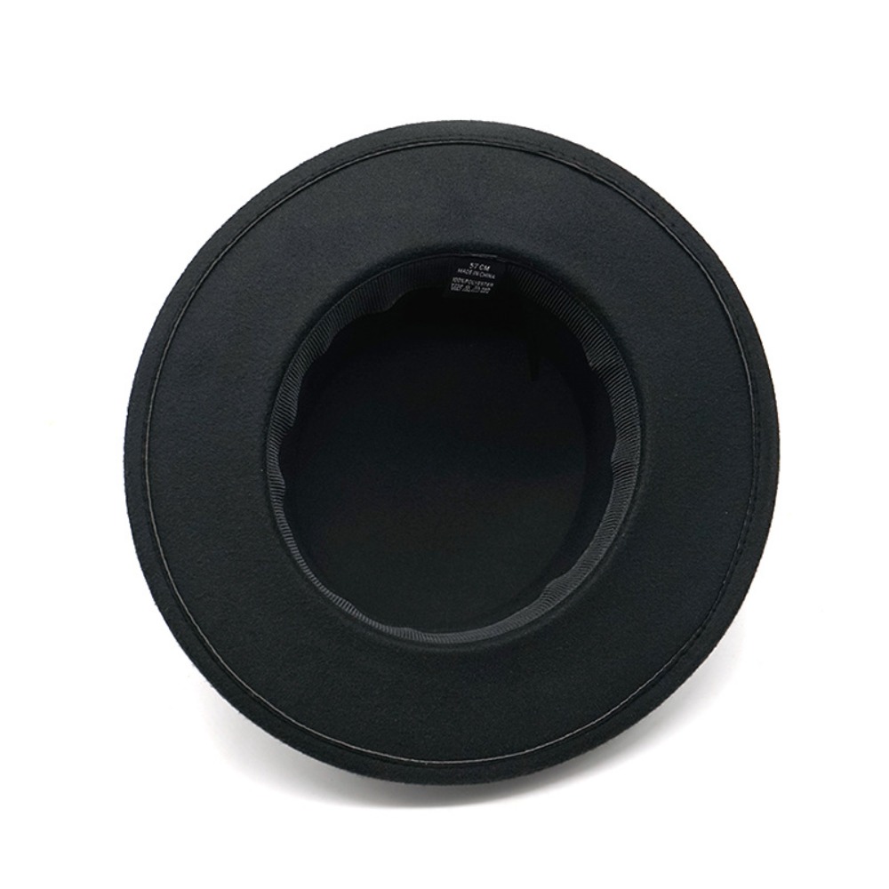 British Retro Flat Top Hat wit - Fedora Hat Wool incelemesi ve fiyatı